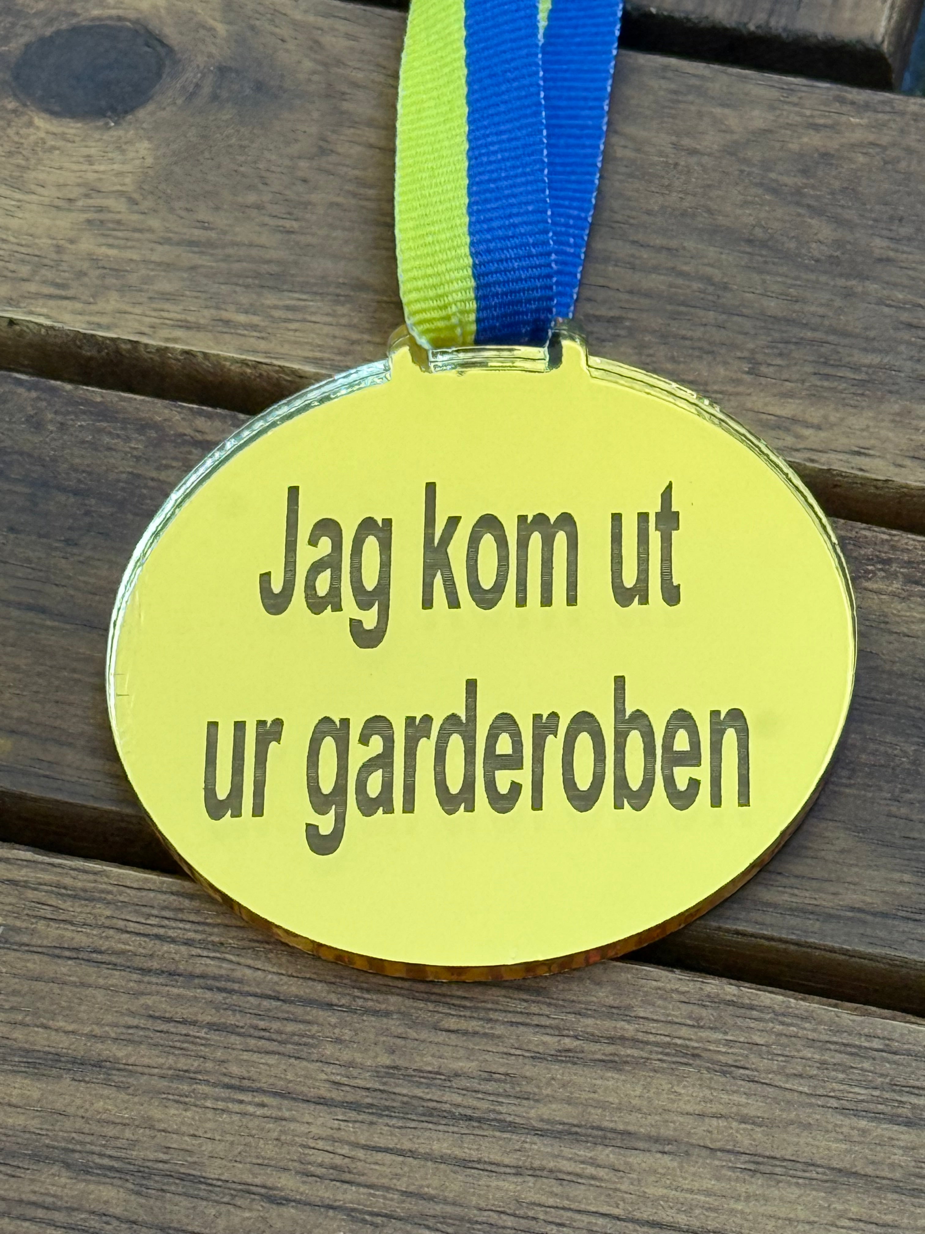 Medalj - Jag kom ut ur garderoben