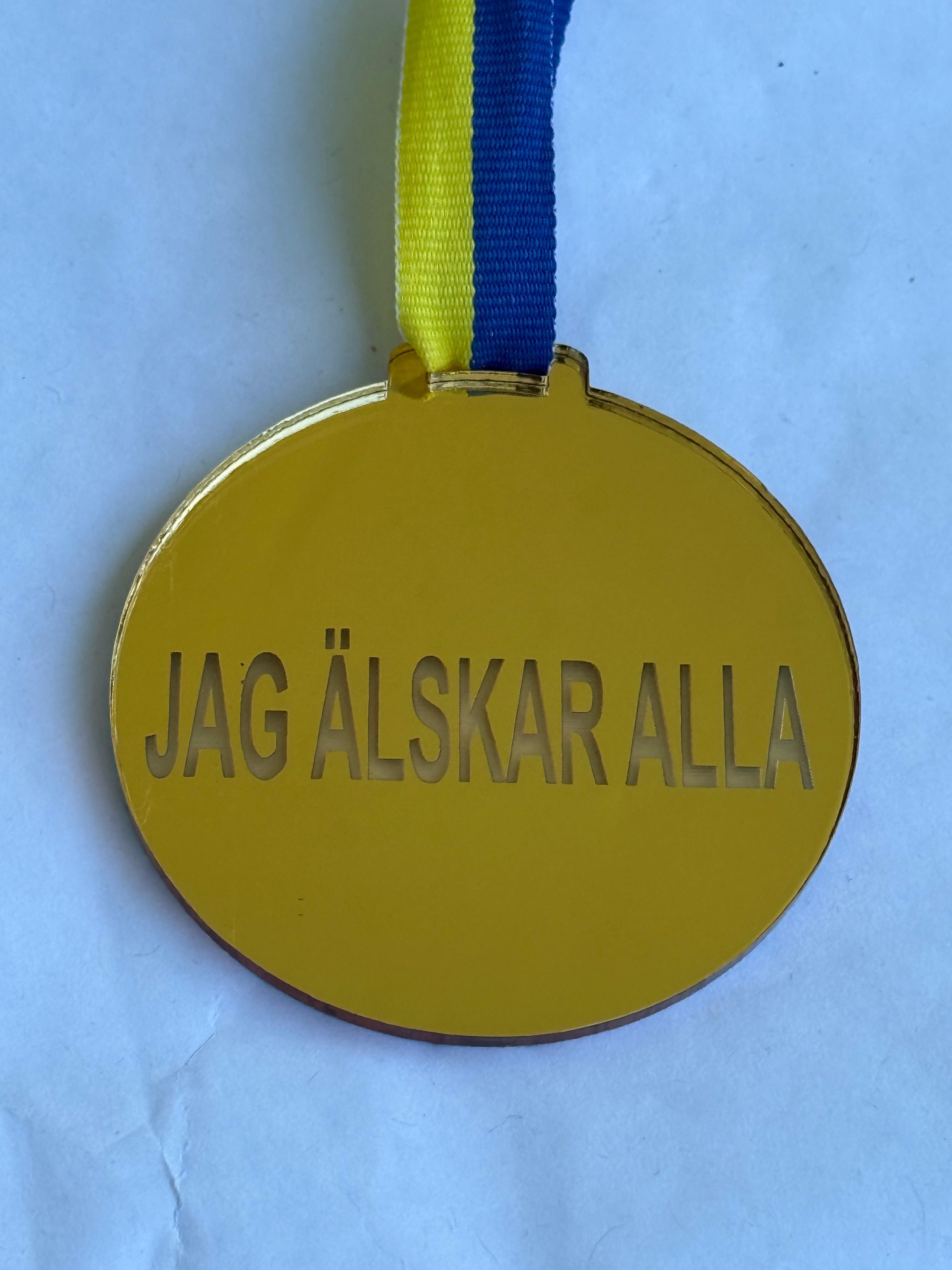 Medalj - Jag älskar alla