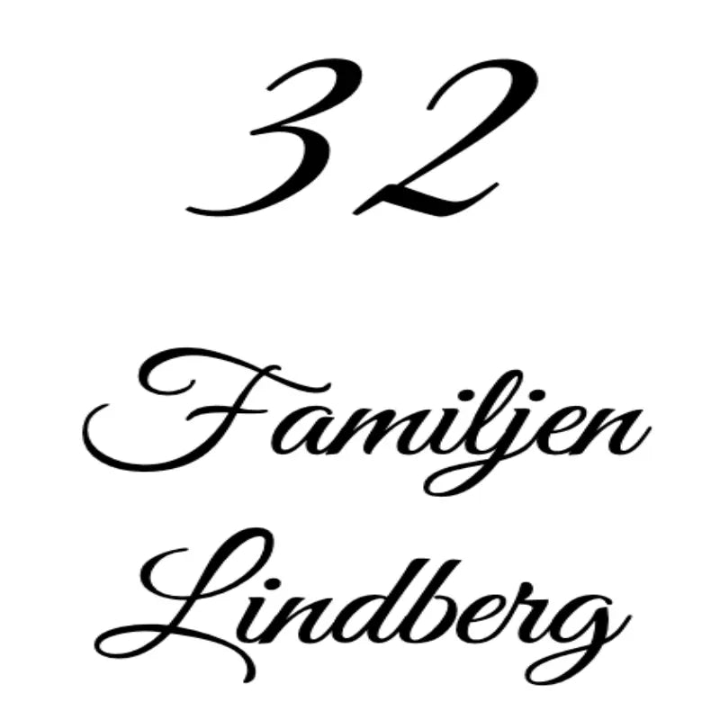 Namndekal brevlåda