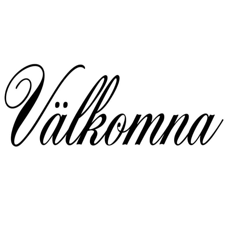 Klistermærke-Velkommen