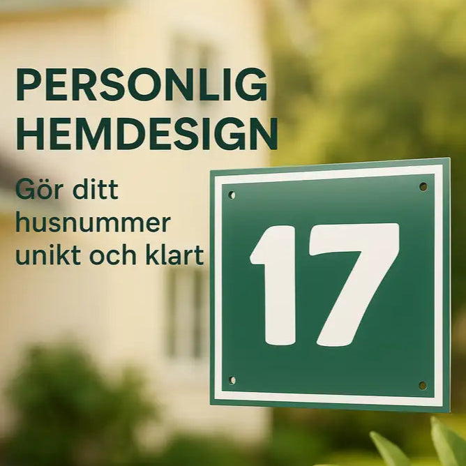 Skapa din unika husnummerskylt
