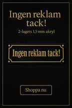 Ingen reklam tack (skylt)