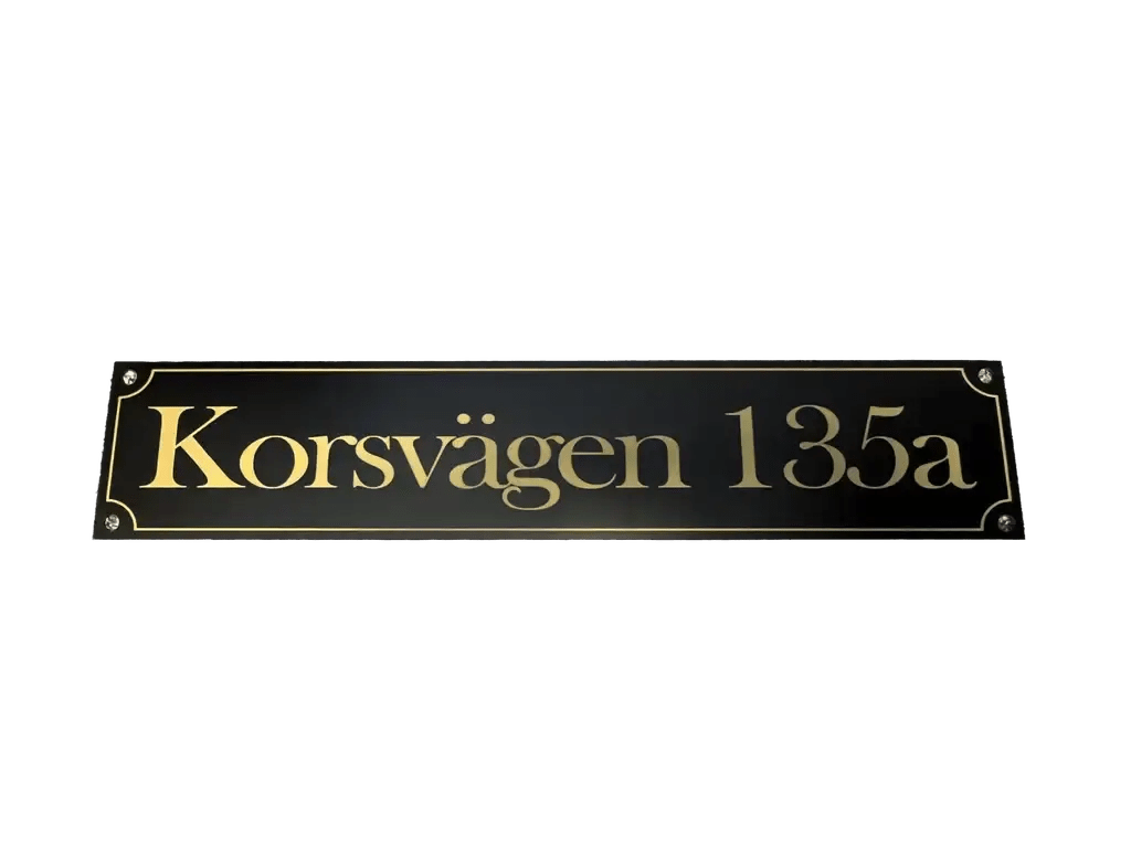 Adresskylt - Förbättra Din Hemmapresentation - Express - presenter