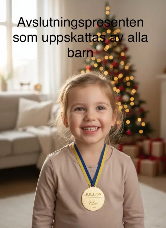 Medalj “Jullov” – Med namn och årtal