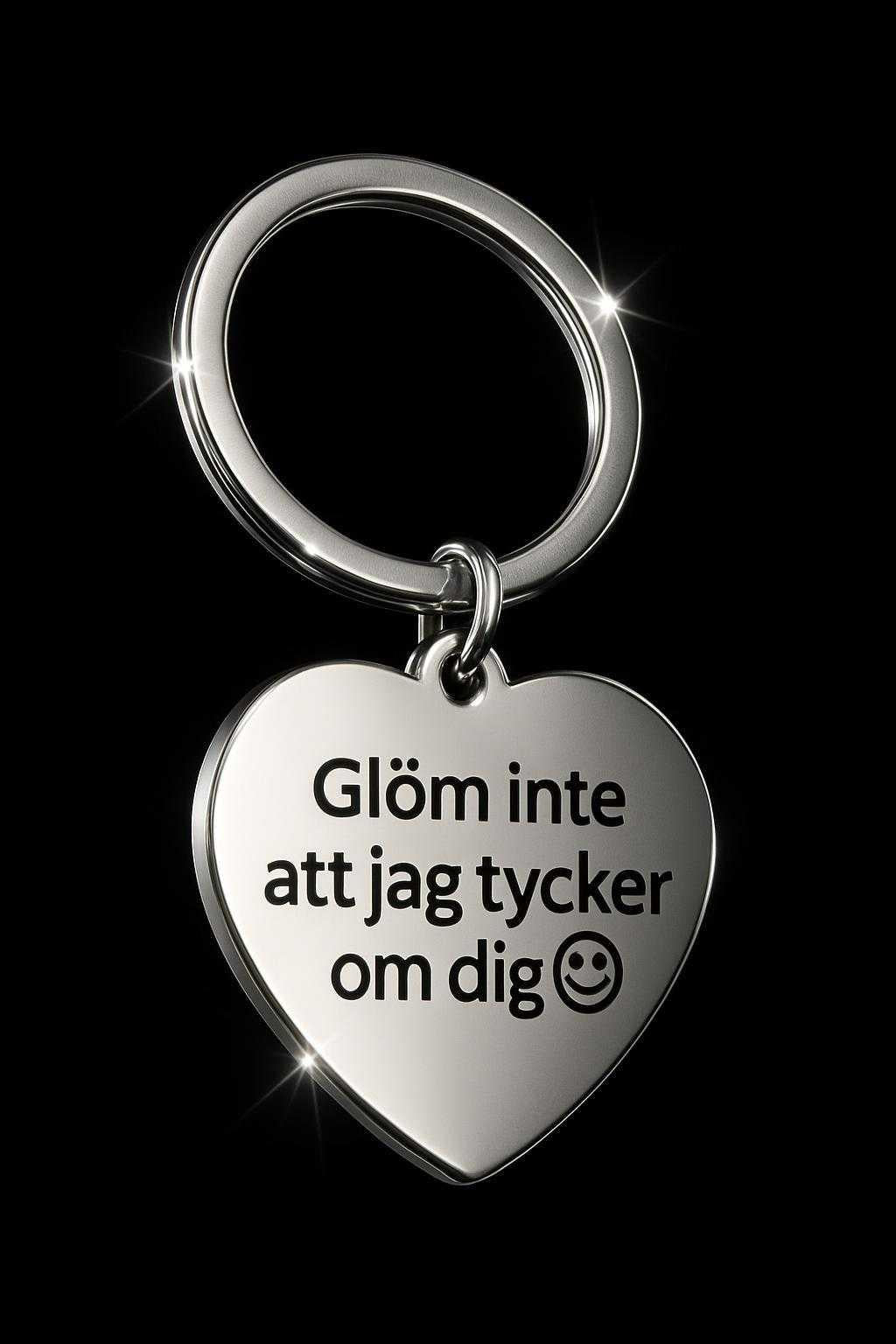 Nyckelring | Glöm inte att jag tycker om dig
