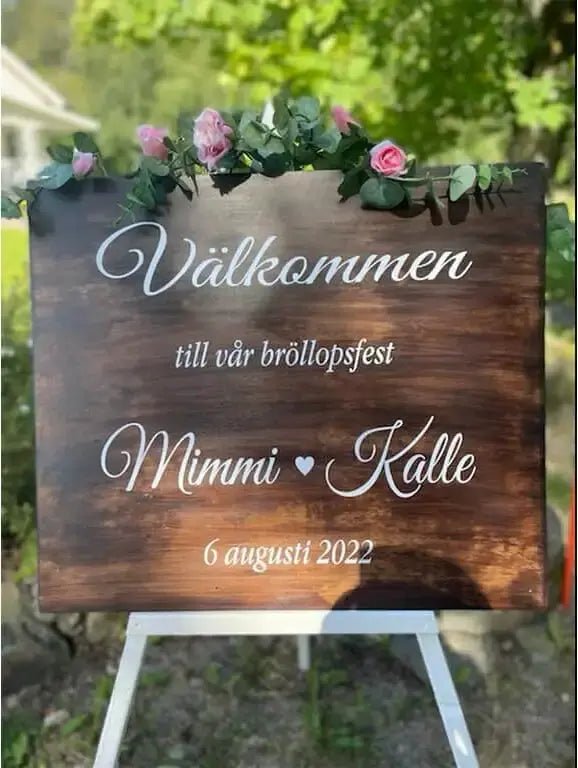 Bröllopstext Klisterdekal - Express - presenter