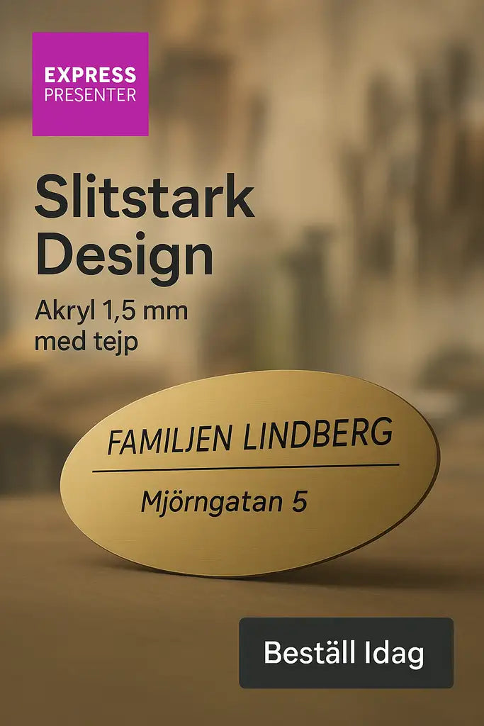 Skapa din namnskylt brevlåda