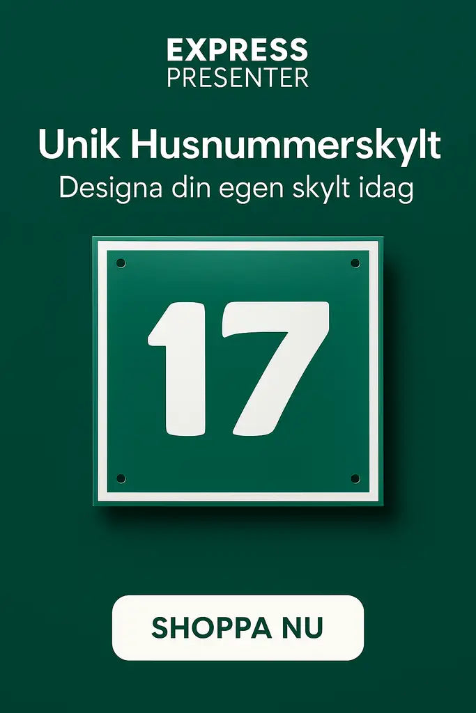 Skapa din unika husnummerskylt