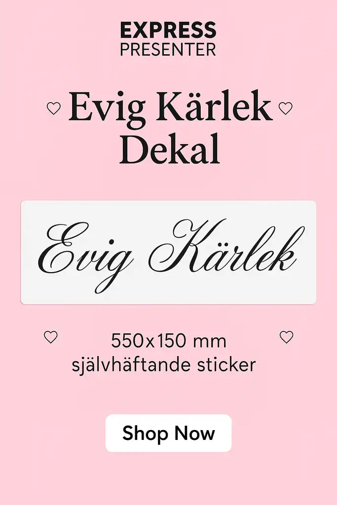 Klisterdekal | Evig Kärlek