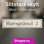 Adresskylt-Gatuvägskylt