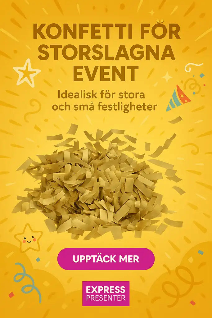 Konfettikanon GULD 60 cm