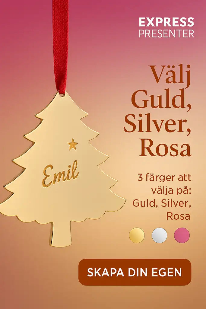 Julgransdekoration | julgran med namn