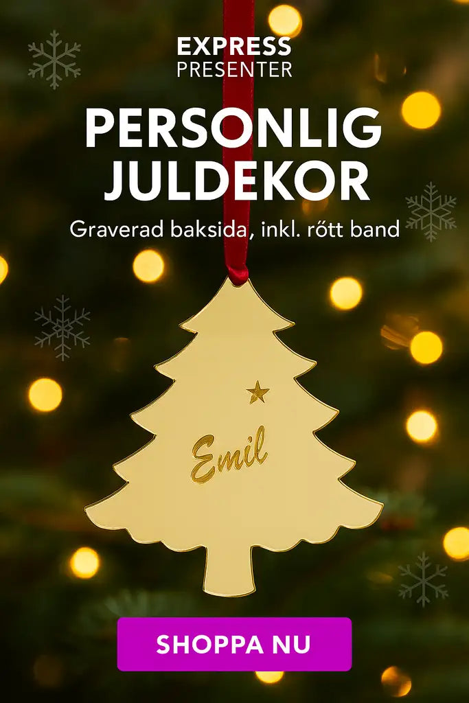 Julgransdekoration | julgran med namn