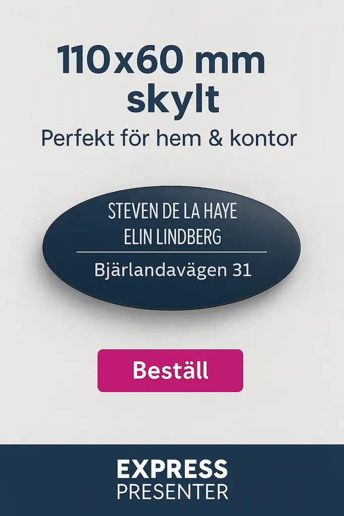 Skylt brevlåda