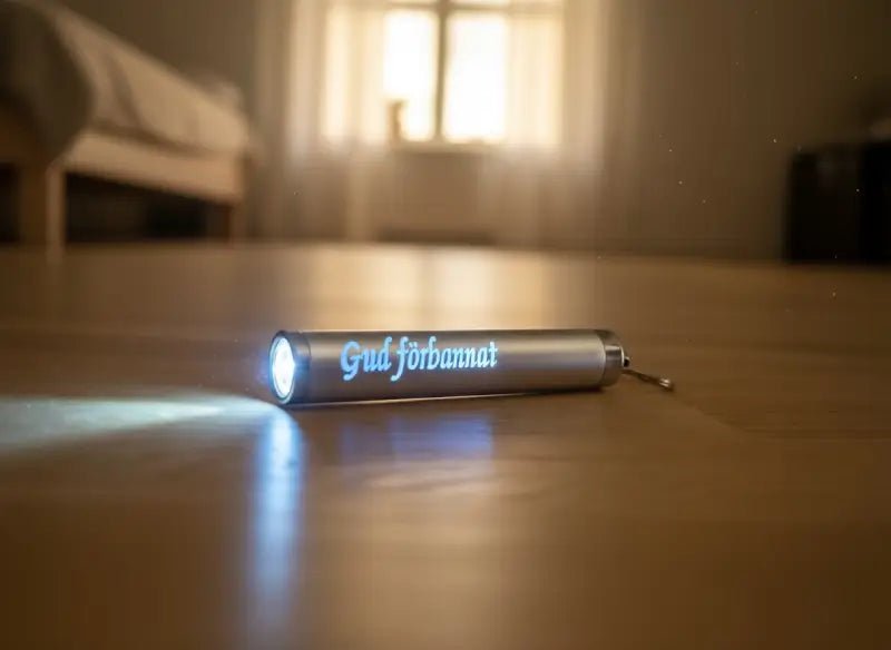 Ficklampa nyckelring - Gud Förbannat - Express - presenter