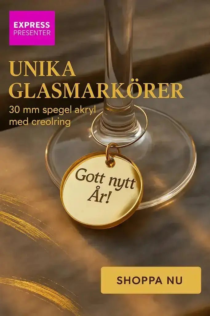 Glasmarkör Gott nytt år - Express - presenter
