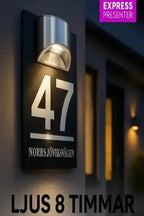 Hus - /fasadskylt soldriven - Express - presenter