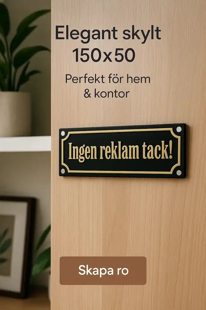 Ingen reklam tack (skylt) - Express - presenter