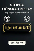 Ingen reklam tack (skylt) - Express - presenter
