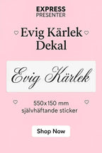 Klisterdekal | Evig Kärlek - Express - presenter