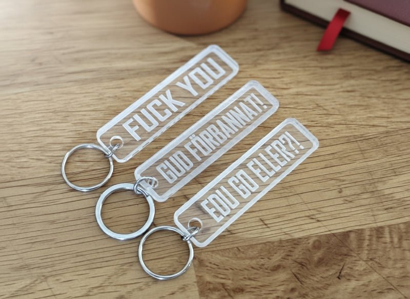 Nyckelring | 3-pack Akryl - Express-presenter