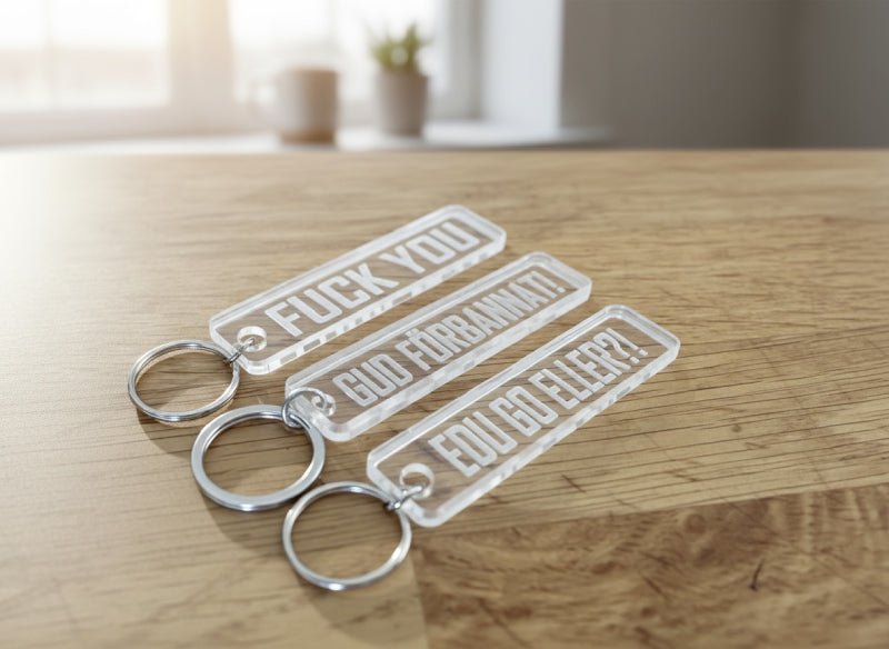 Nyckelring | 3-pack Akryl - Express-presenter