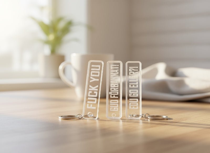 Nyckelring | 3-pack Akryl - Express-presenter