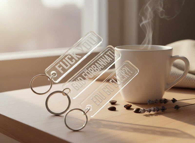 Nyckelring | 3-pack Akryl - Express-presenter