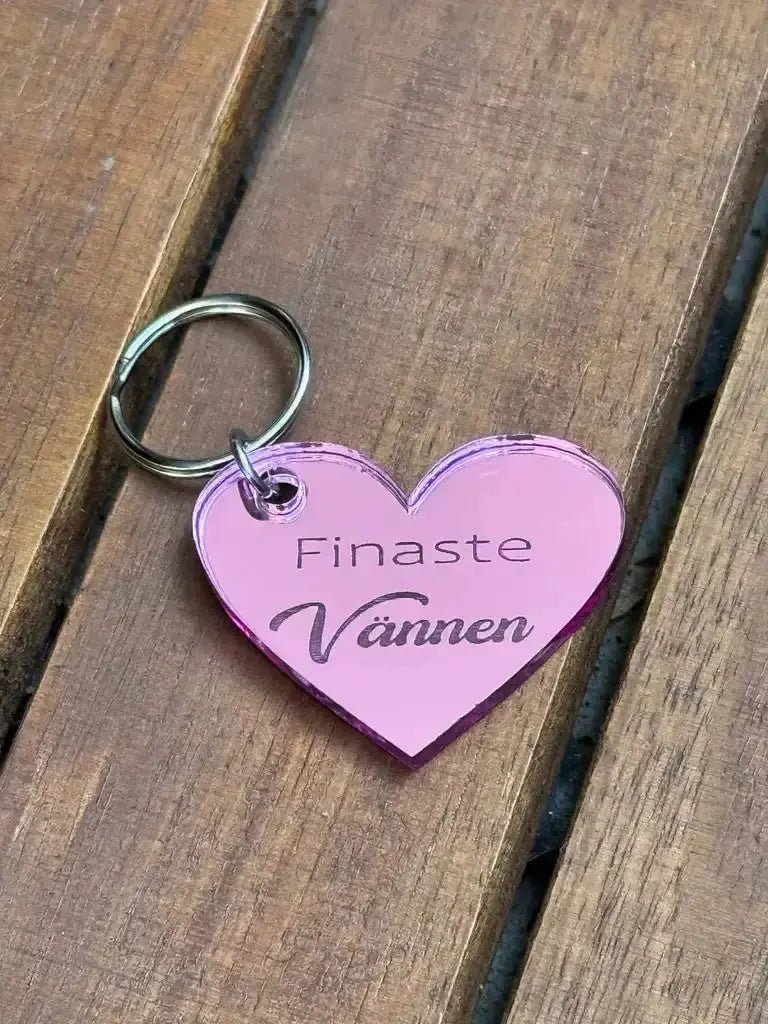 Nyckelring | Finaste vännen Rosa - Express - presenter