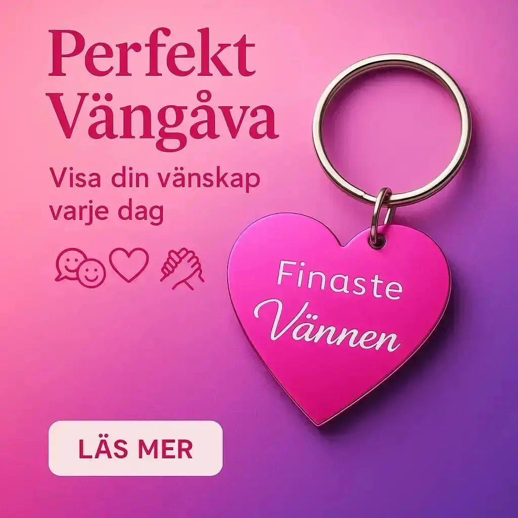 Nyckelring | Finaste vännen (rosa) - Express - presenter