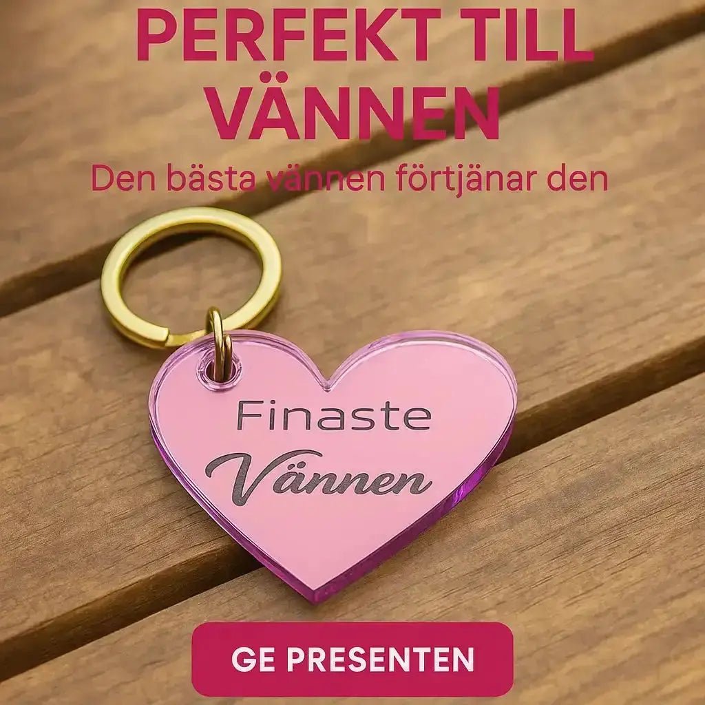 Nyckelring | Finaste vännen Rosa - Express - presenter
