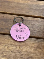Nyckelring | Världens bästa vän (Rosa) - Express - presenter