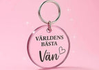 Nyckelring | Världens bästa vän (Rosa) - Express - presenter
