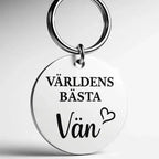 Nyckelring | Världens bästa vän (vit) - Express - presenter