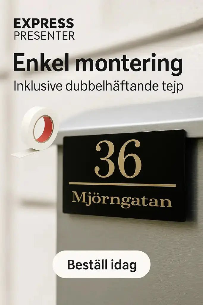 Postlådeskylt - Express - presenter