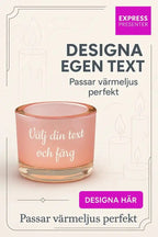 Present Ljuslykta med text - Express - presenter