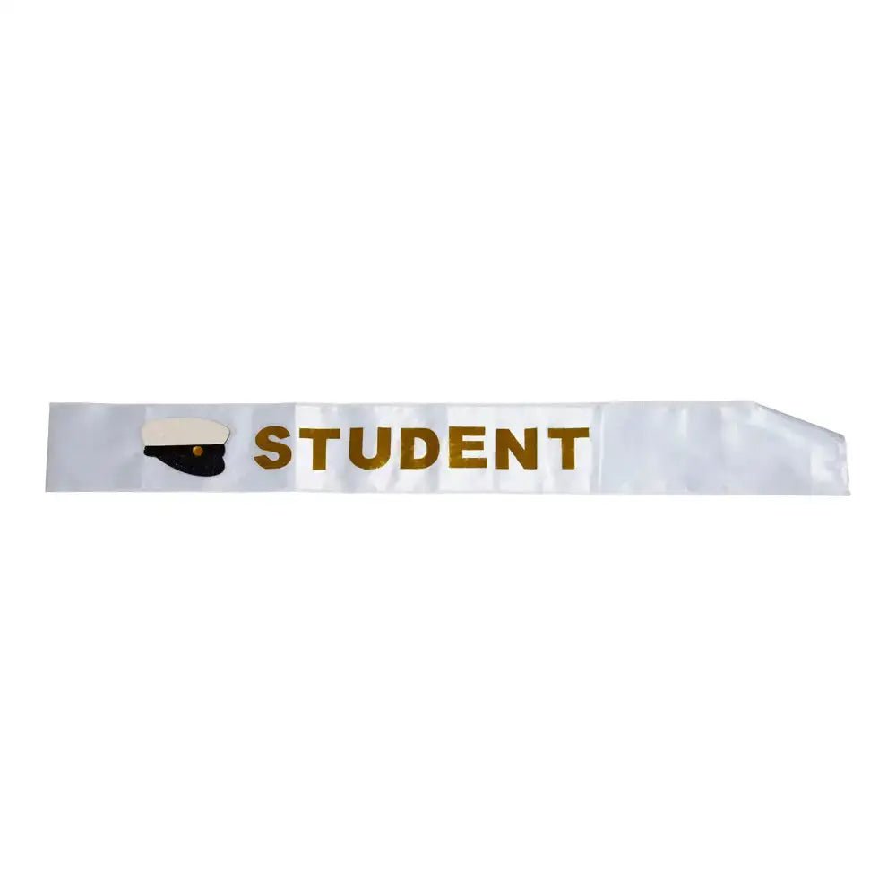SASH STUDENT VIT/GULD - Express - presenter